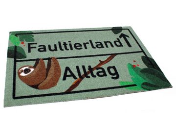Fußmatte Faultierland Fußmatte 40 x 60 cm, Close Up, Höhe: 40 mm
