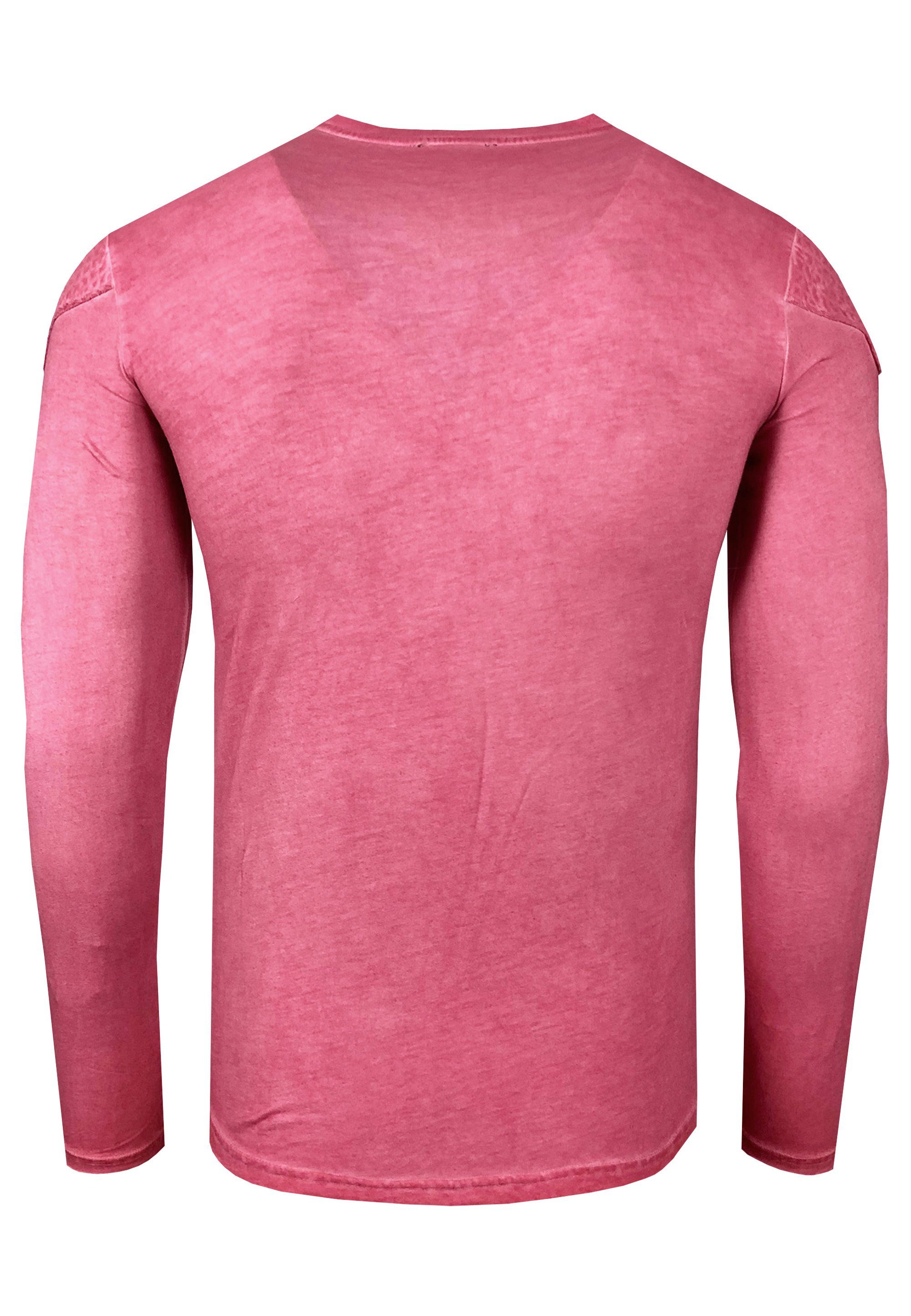 Rusty Neal Langarmshirt in Used-Optik