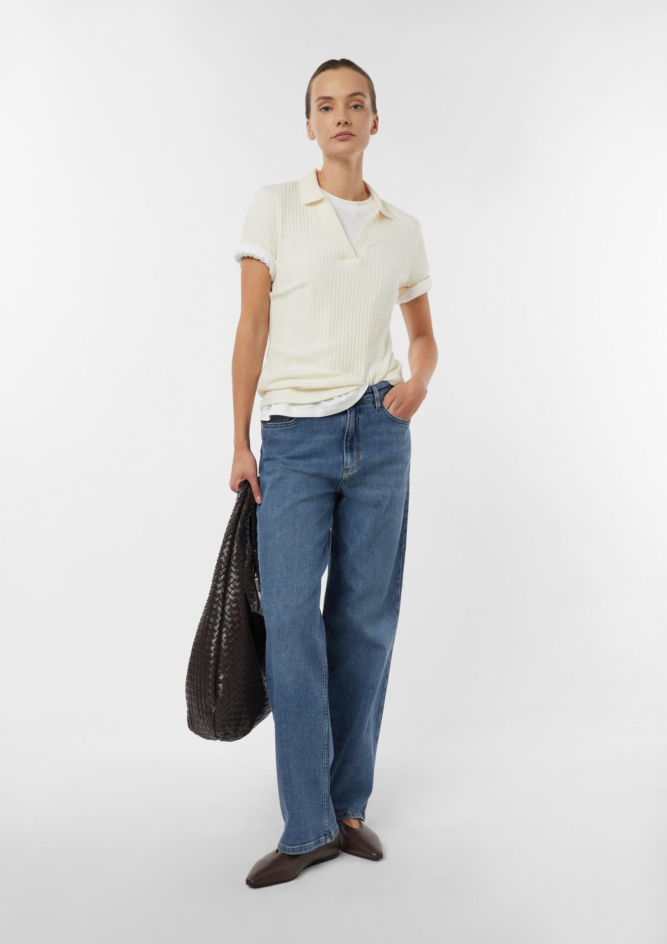 comma Regular-fit-Jeans Jeans-Hose Elastische Straight Leg Jeans