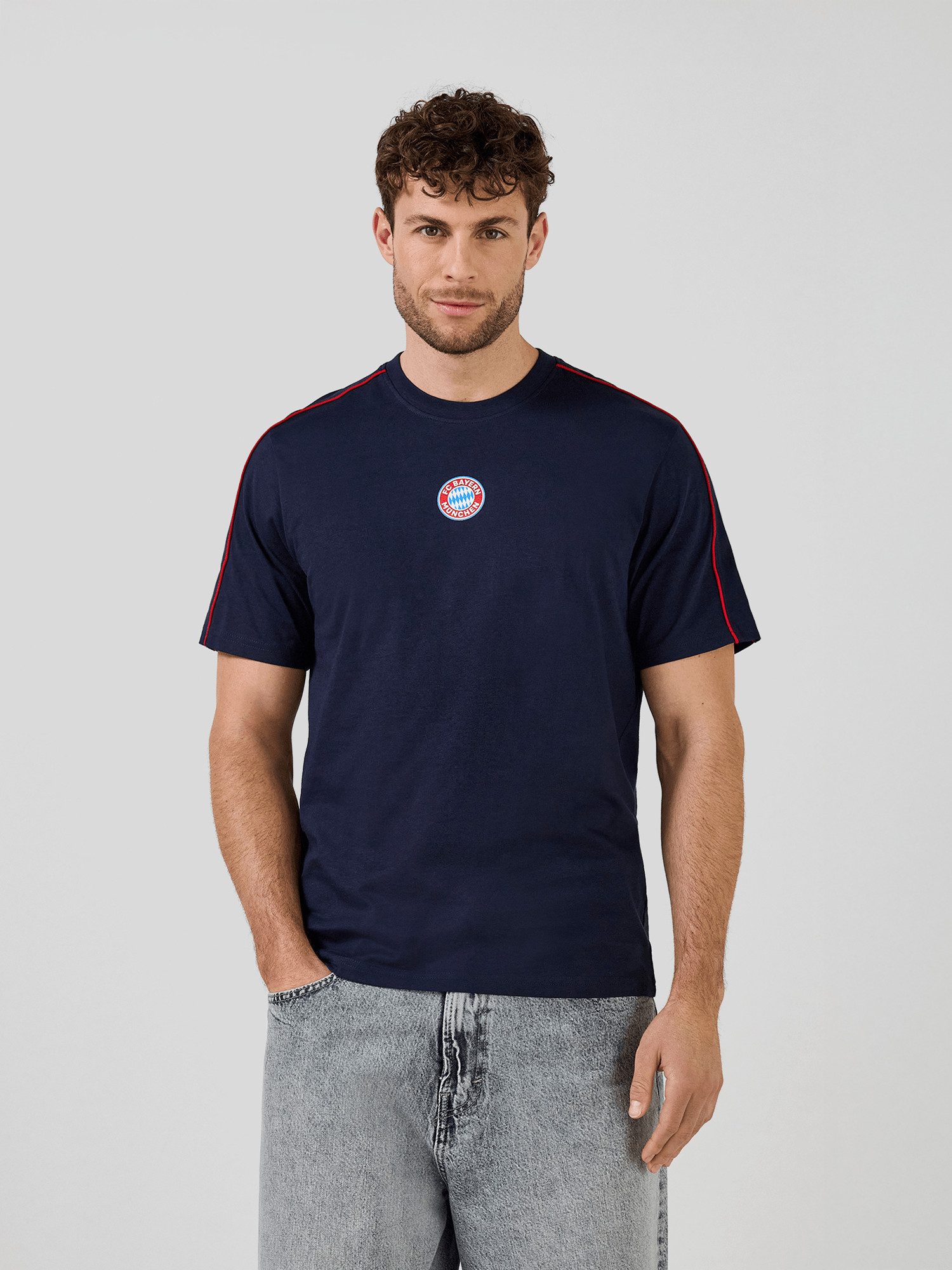 FC Bayern München T-Shirt FC Bayern München, T-Shirt Essentials, Herren, Navy