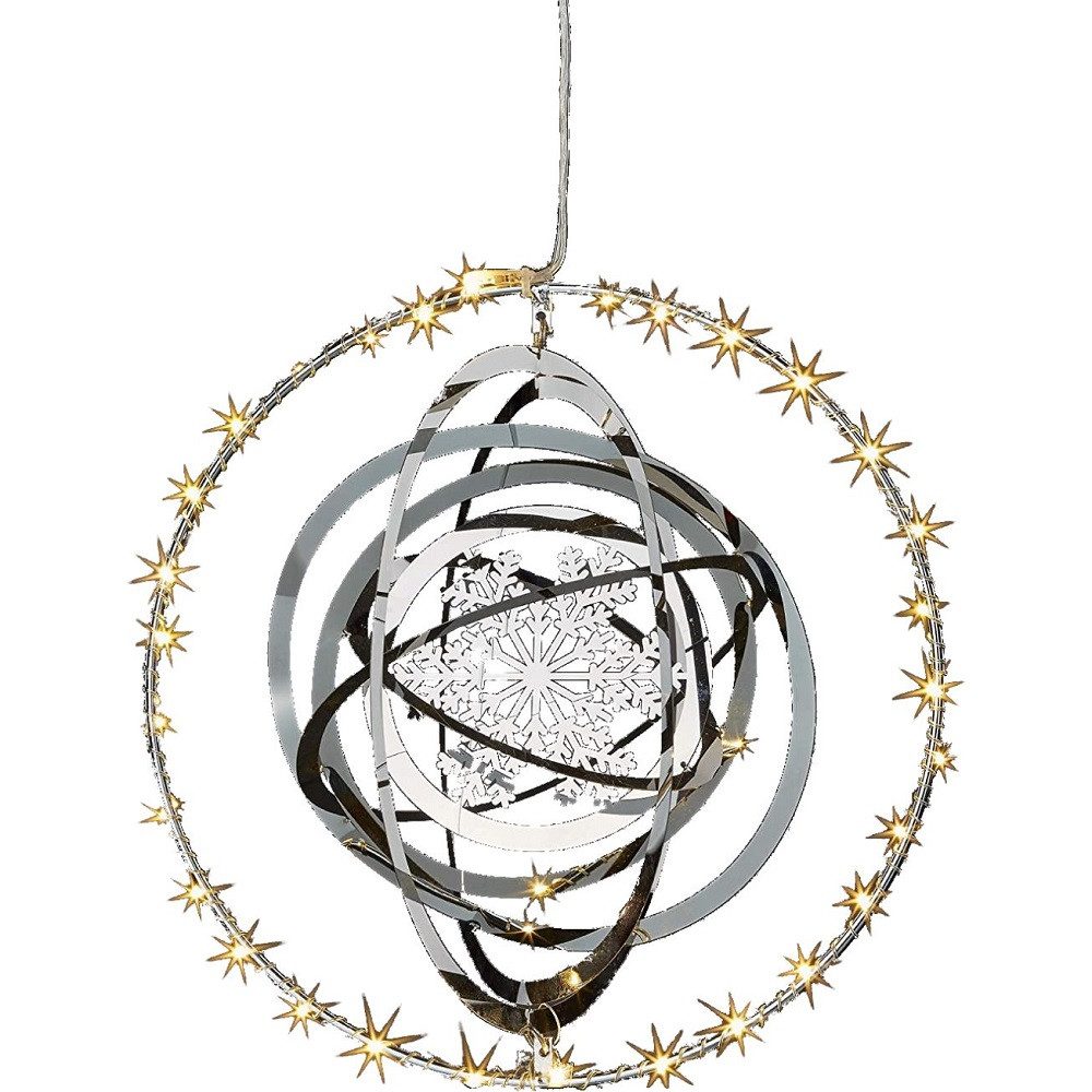 Seasonals Beleuchtetes Fensterbild 1063 3D Hänger Kreis 30er warmweiß 3xAA günstig online kaufen