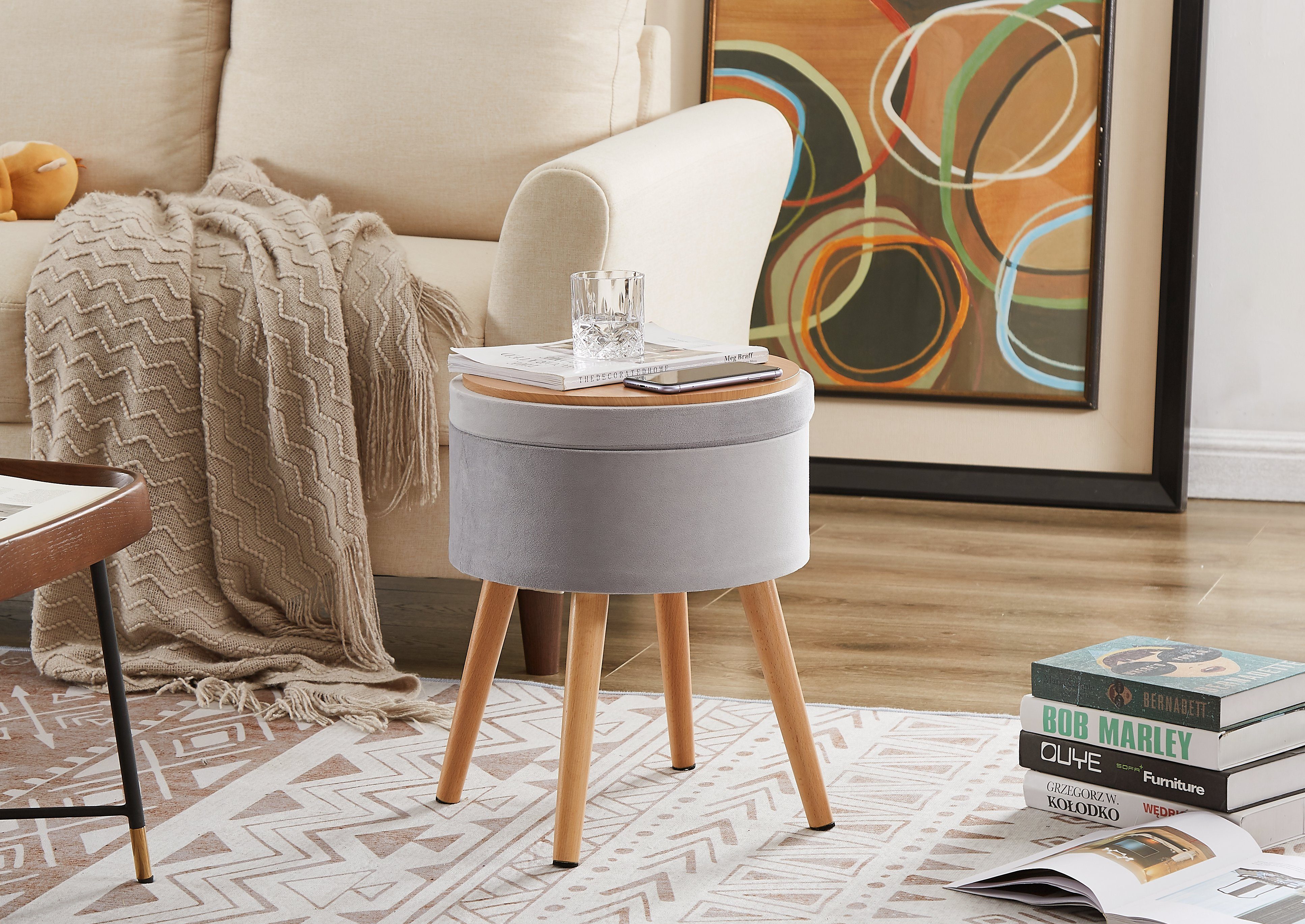 Zedelmaier Hocker Sitzhocker mit Ablage, Sitztruhe, günstig online kaufen