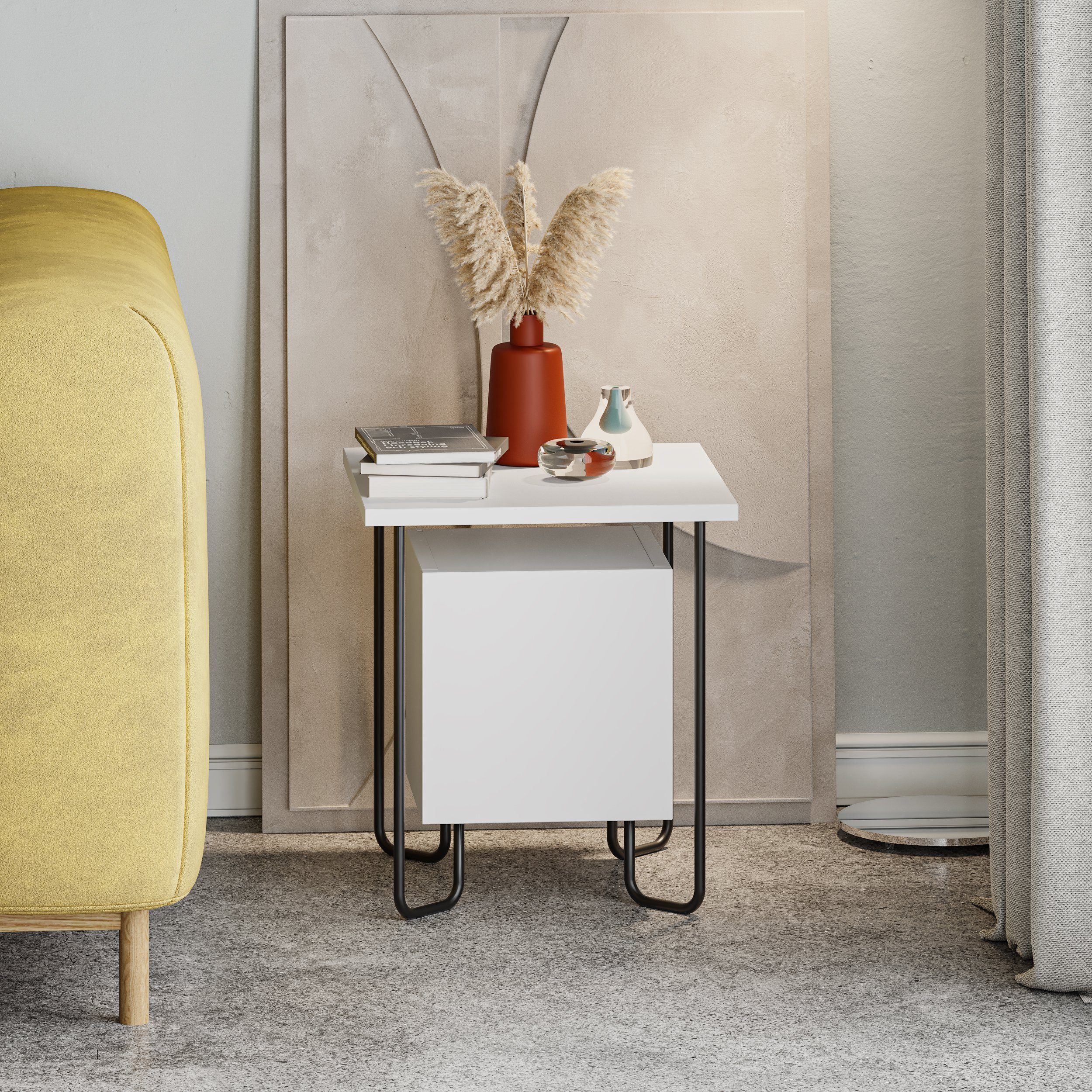 Decortie Nachttisch Acres, Moderner Nachttisch, Schlafzimmermöbel günstig online kaufen