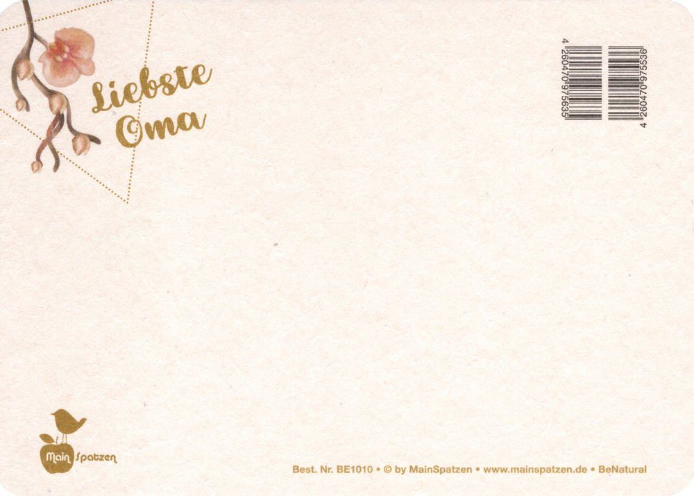 Thumbnail - Postkarte Papp-Postkarte "Liebste Oma"