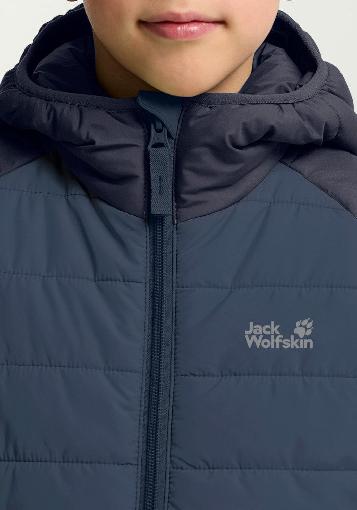 Jack Wolfskin Outdoorjacke ZENON JKT KIDS Pufferjacke für Kinder, warm, winddicht