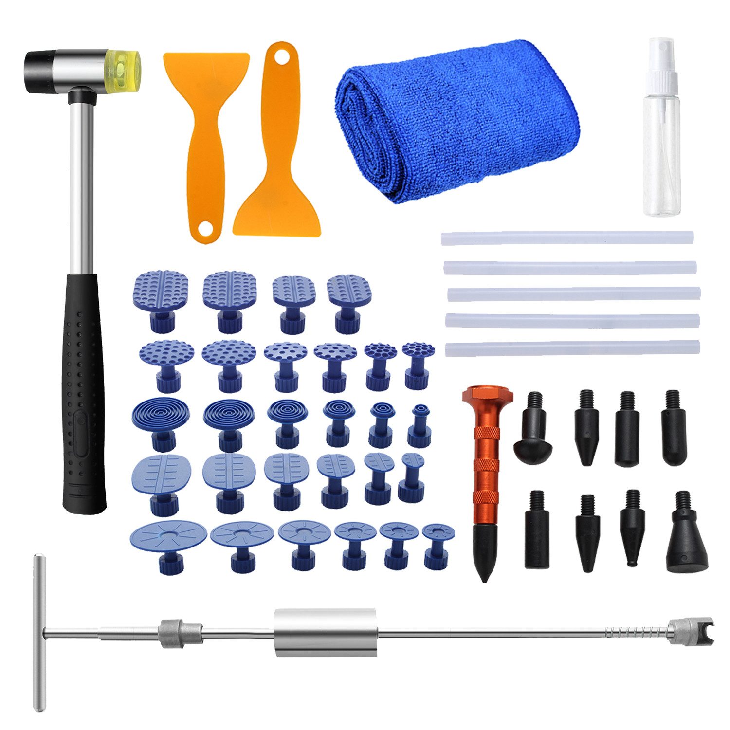 Multitool 48x Ausbeulwerkzeug Removal Hagelschaden Dellen Reparatur Set Auto
