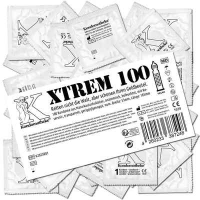 Kondomotheke Презервативи XTREM (gerippt-genoppte Презервативи, für intensive Höhepunkte) Beutel mit, 100 St., Orgasmus-Kondome -, die preiswerten Презервативи zum Super-Sparpreis