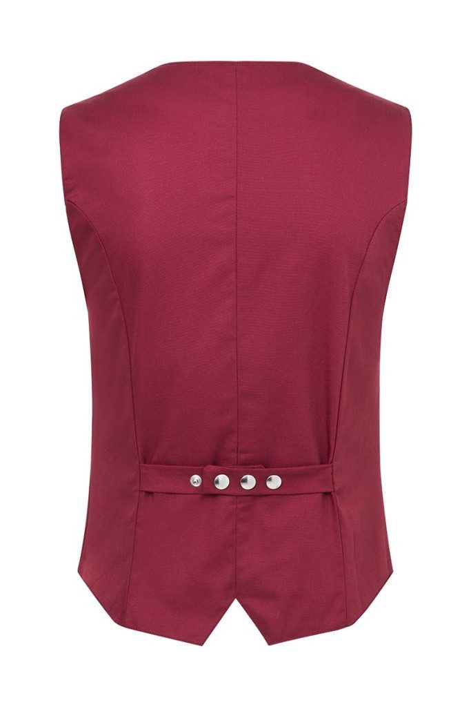 Karlowsky Fashion Arbeitsweste KARLOWSKY Damen Serviceweste LENA V-Neck Modern-Fit Bordeaux