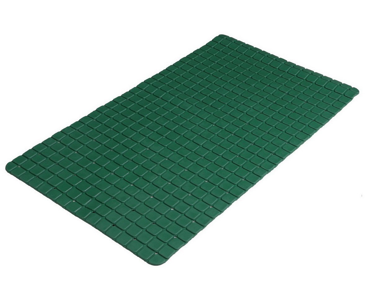 Urban Living Duschmatte Antirutsch-Badmatte Badvorleger Dusch- Bad-Matte, rutschhemmend, mit Saugnäpfen, Wasserablauflöcher, strapazierfähig, leicht zu reinigen, Gummi, rechteckig, 69 x 39 cm Badewanneneinlage Badezimmermatte