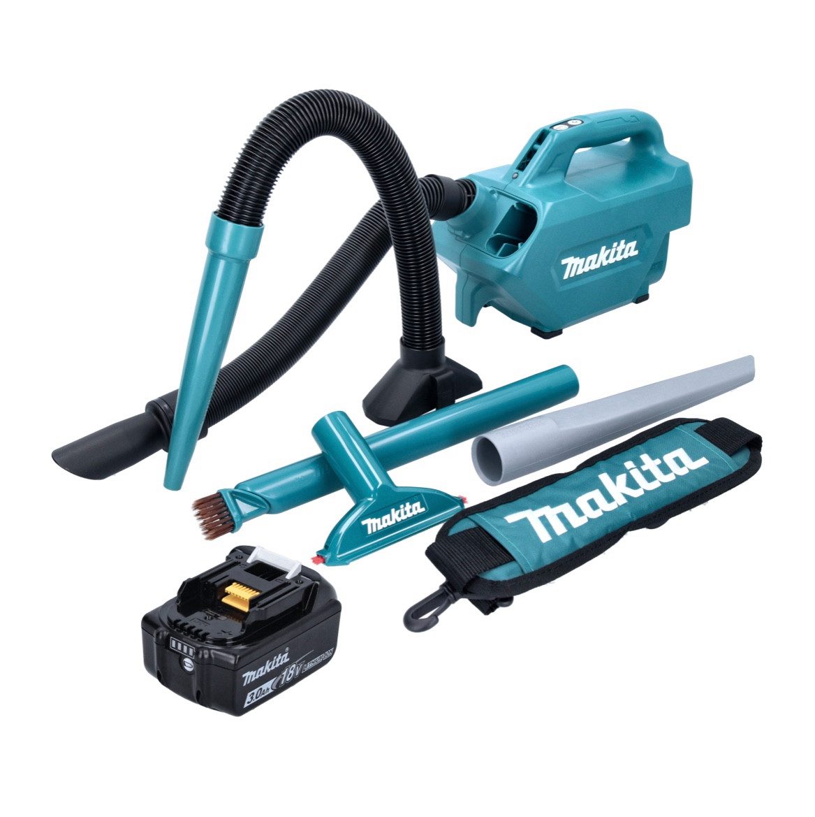 Makita Akku-Handstaubsauger DCL 184 F1 Akku Staubsauger 18 V 54 mbar 0,5 l + 1x Akku 3,0 Ah