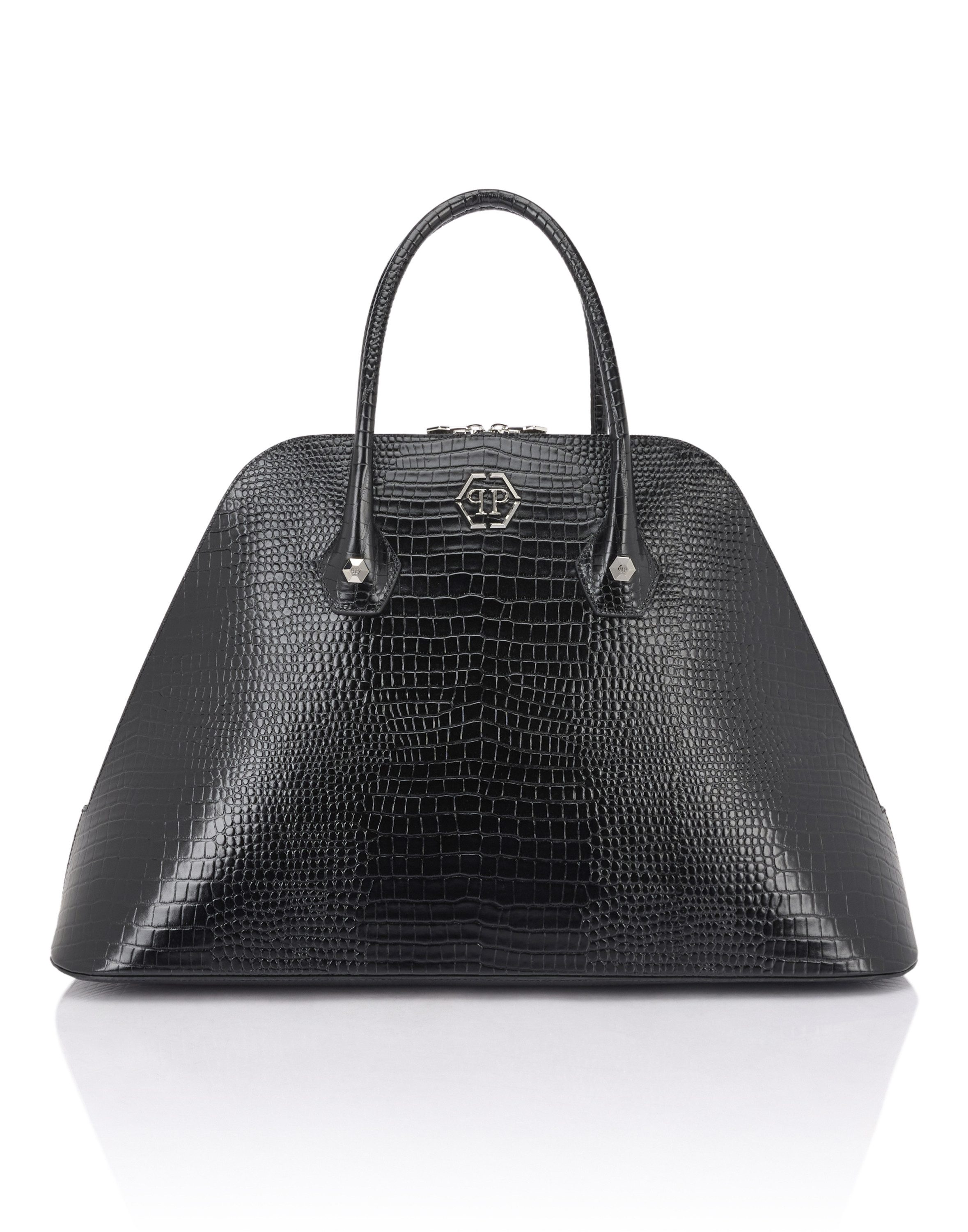 PHILIPP PLEIN Schultertasche Cocco Crocco Geprägt