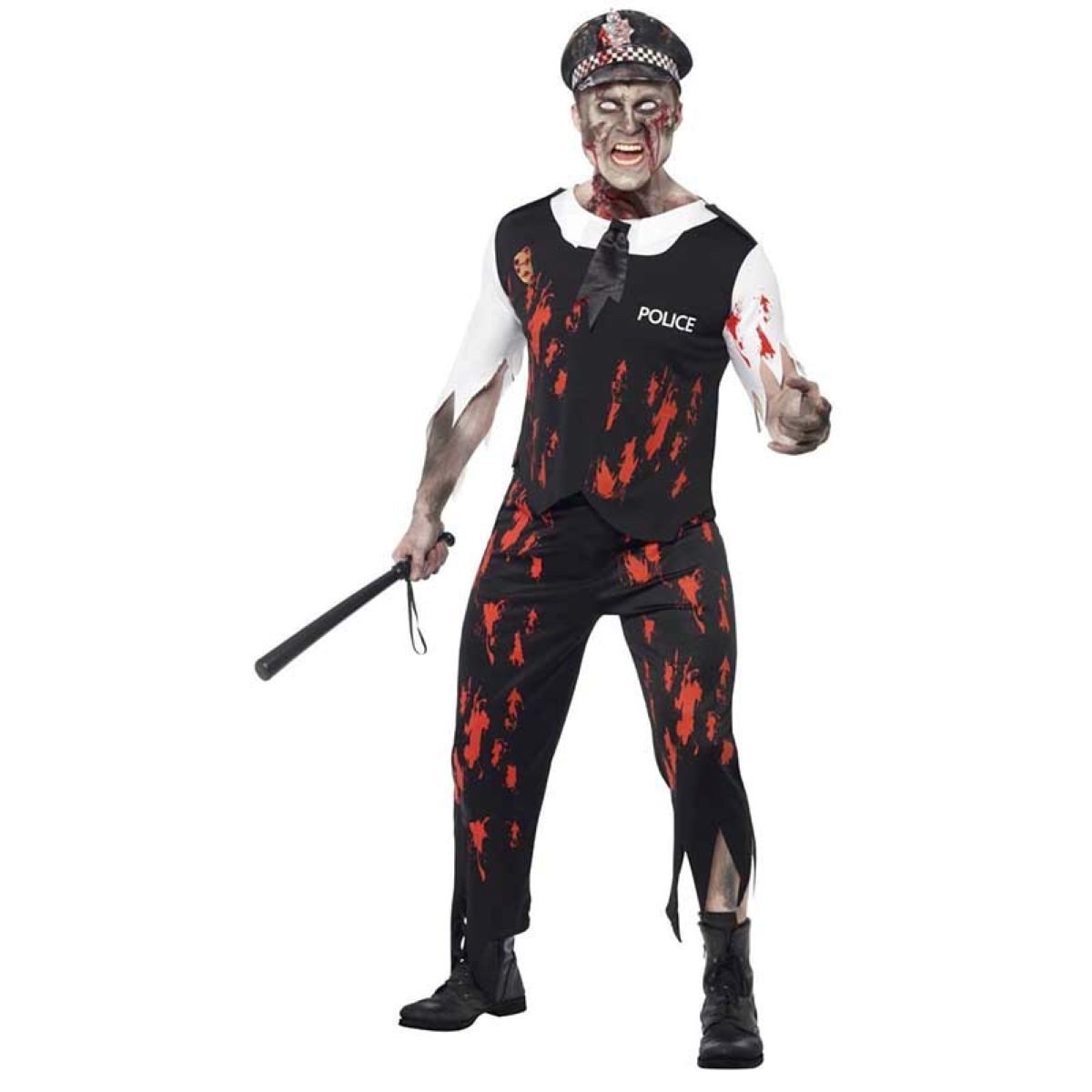 Smiffys Zombie-Kostüm Kostüm Zombie Policeman Gr.M