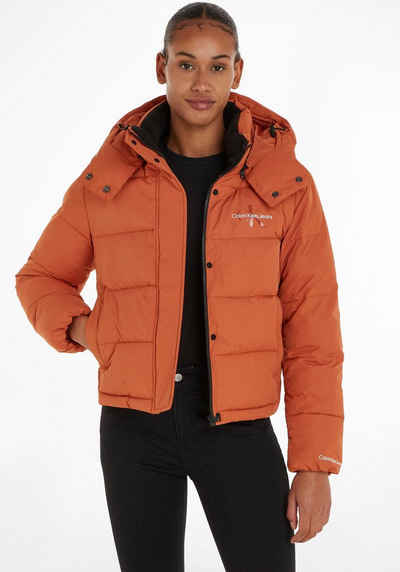 Calvin Klein Jeans Outdoorjacke MONOLOGO NON DOWN SHORT PUFFER mit Logoschriftzug