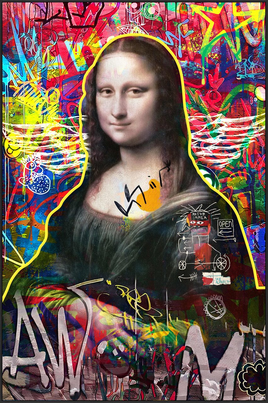 ArtUniverse Gemälde Modern Lisa II 100 x 150 cm, Menschenmotiv