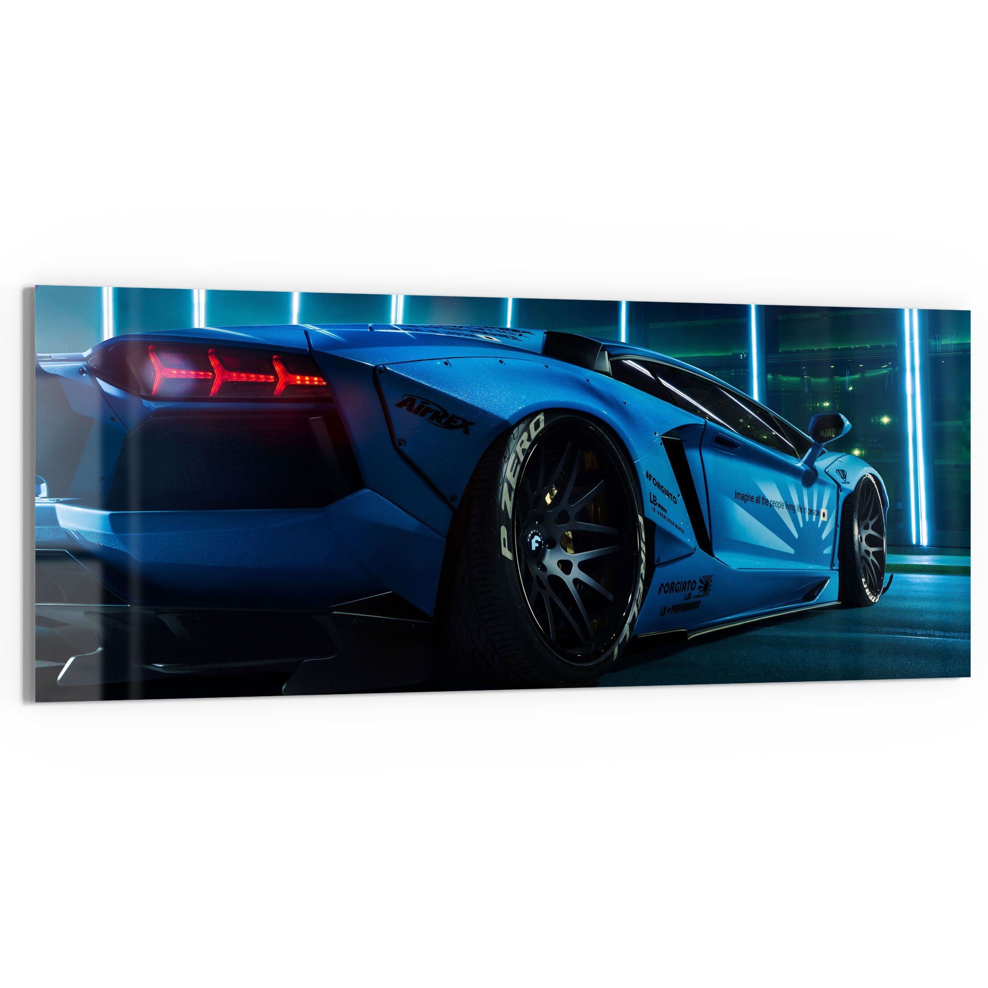 DEQORI Glasbild 'Lamborghini Aventador', 'Lamborghini Aventador', günstig online kaufen