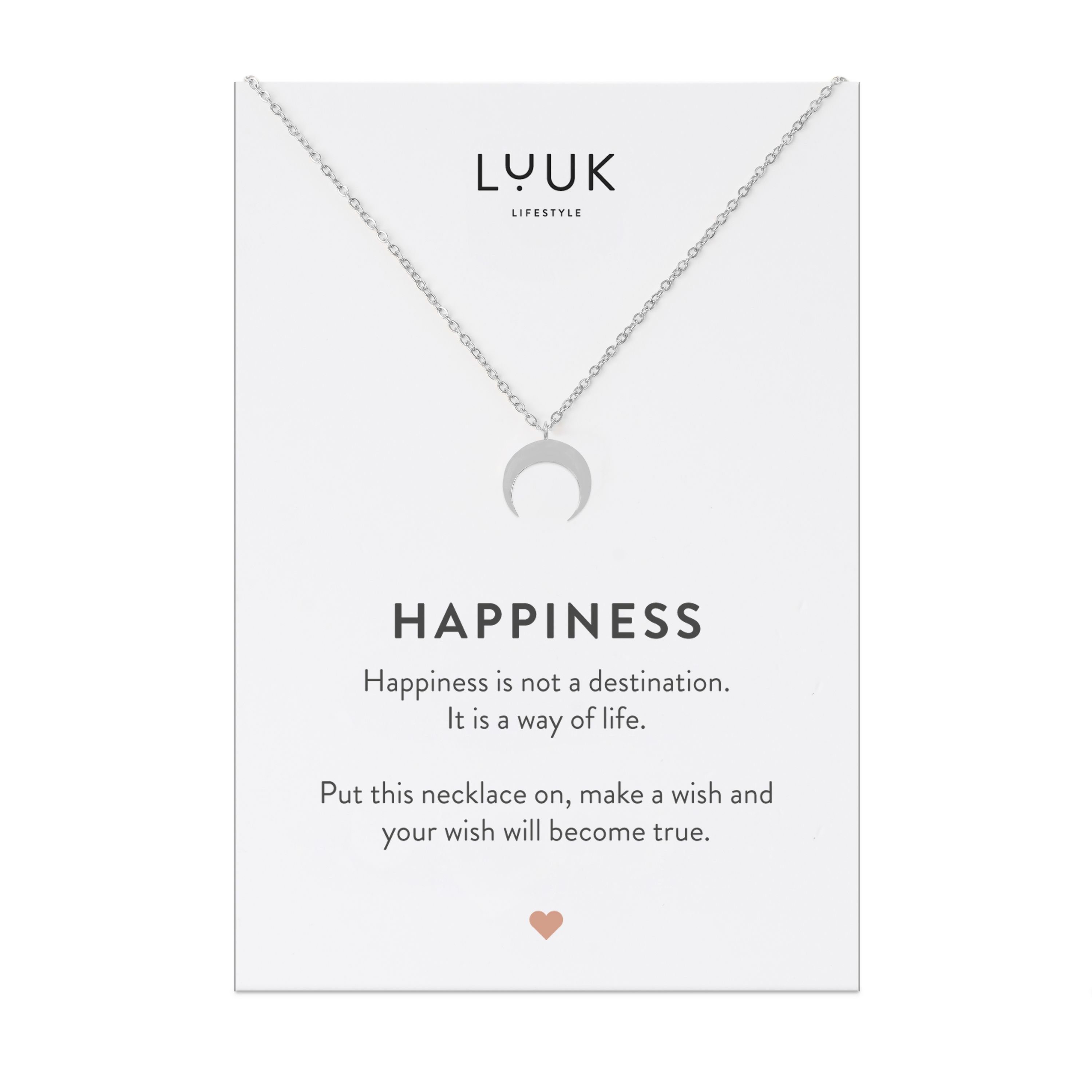 LUUK LIFESTYLE Kette mit Anhänger Halbmond, günstig online kaufen