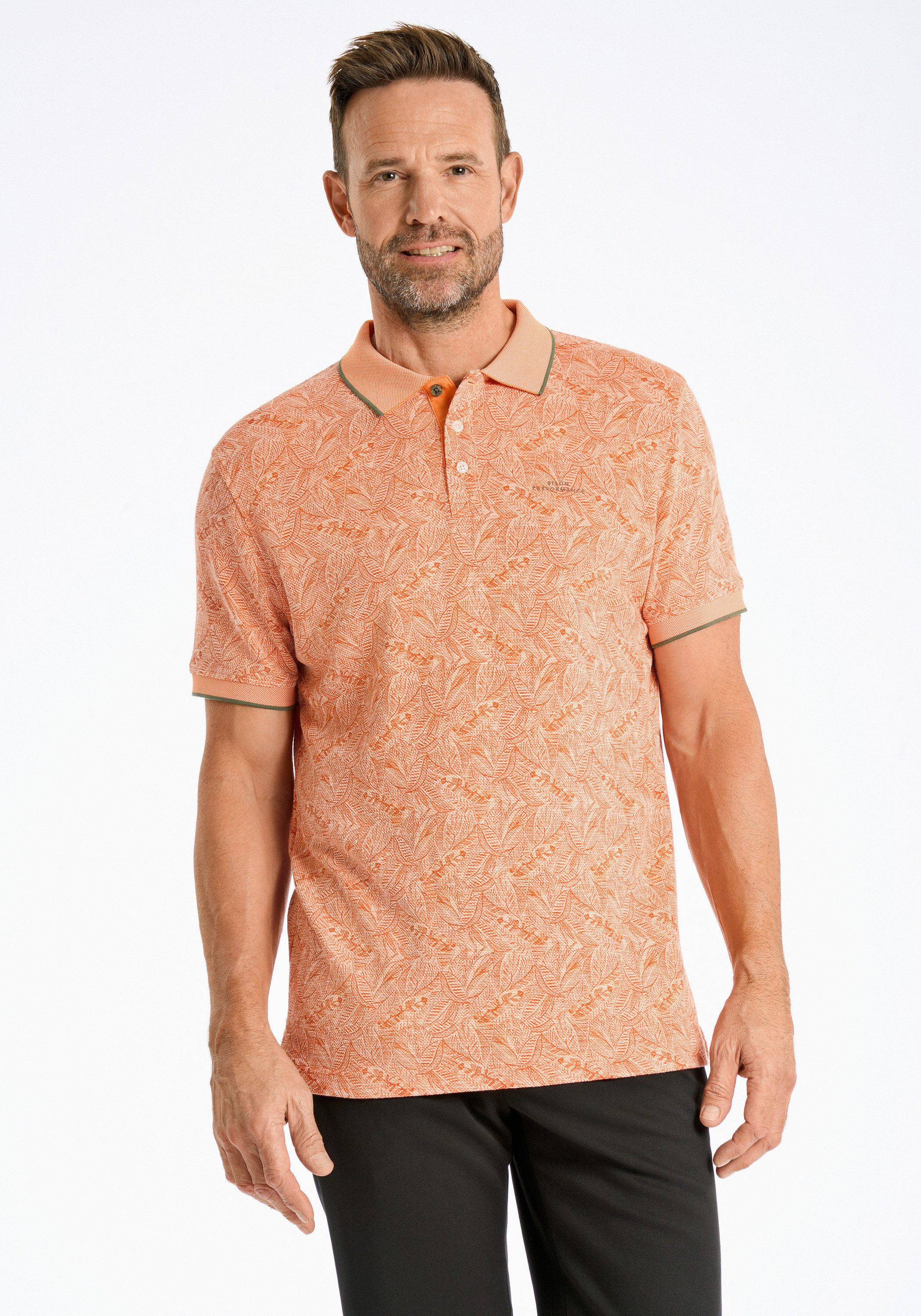 BISON Poloshirt Poloshirt Comfort Fit