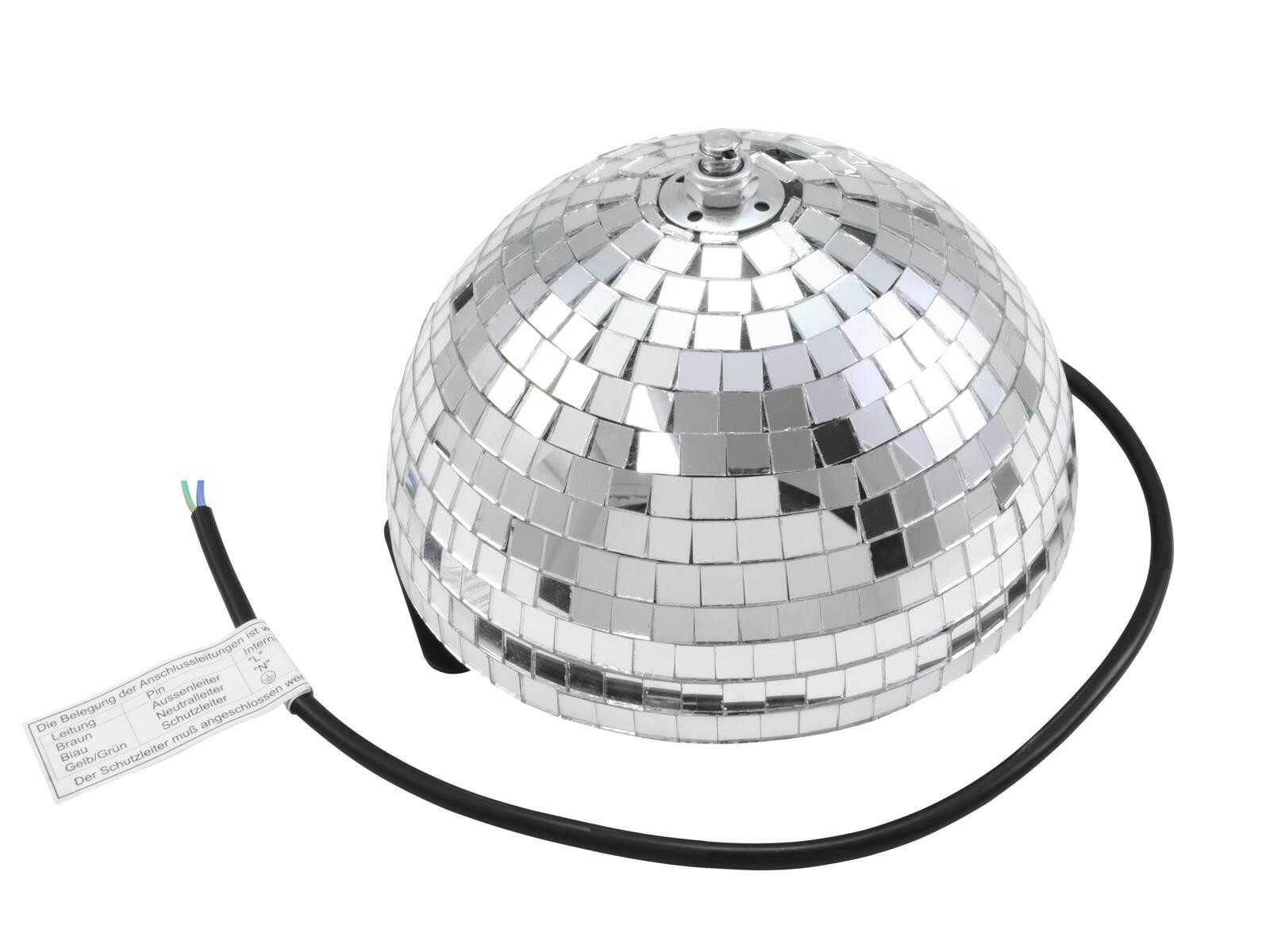 EUROLITE Discolicht EUROLITE Spiegel-Halbkugel 20cm motorisiert