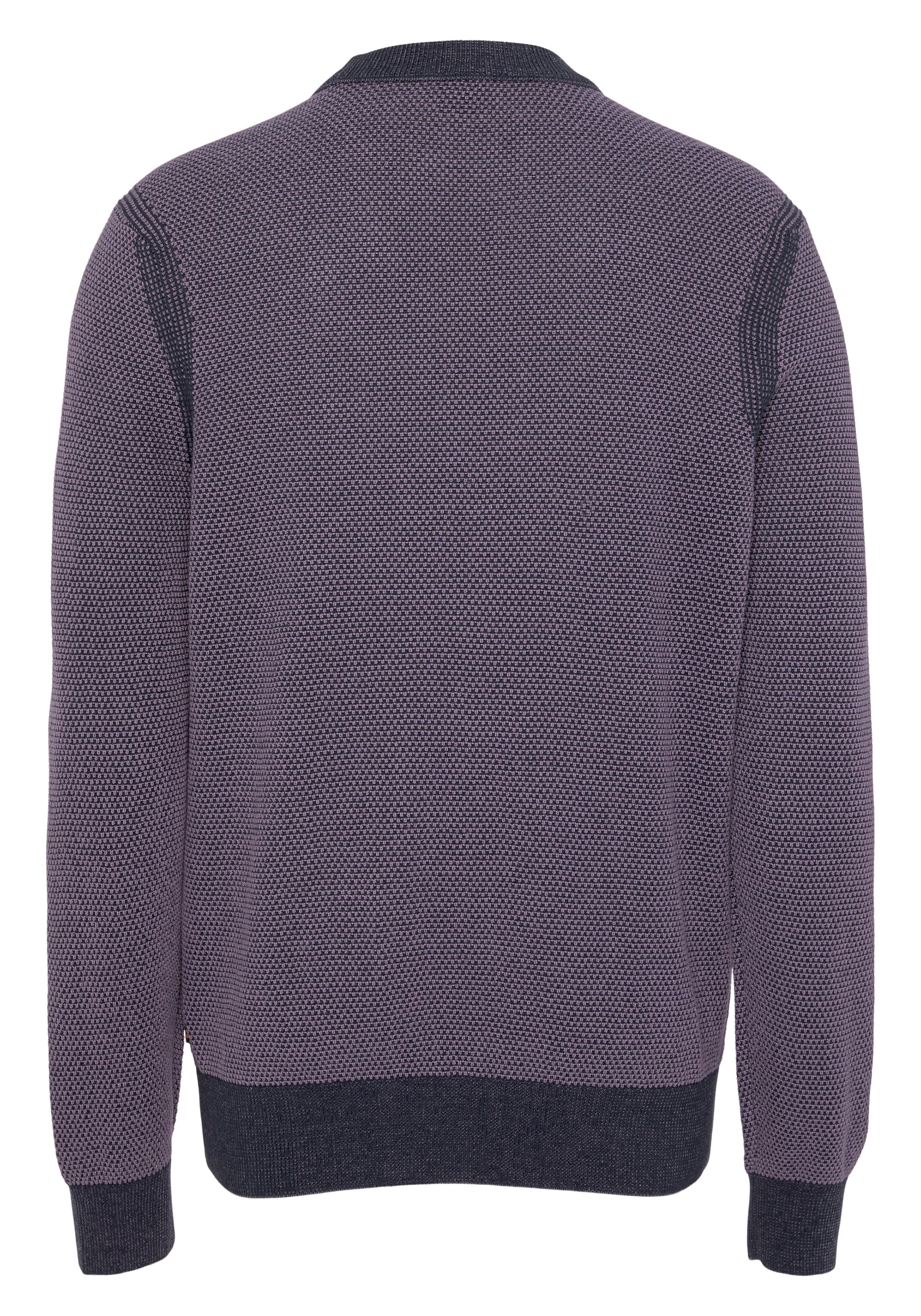 BOSS ORANGE Strickpullover Aquila in Jacquardstrick, In Regular-fit  Passform mit Bündchen am Saum