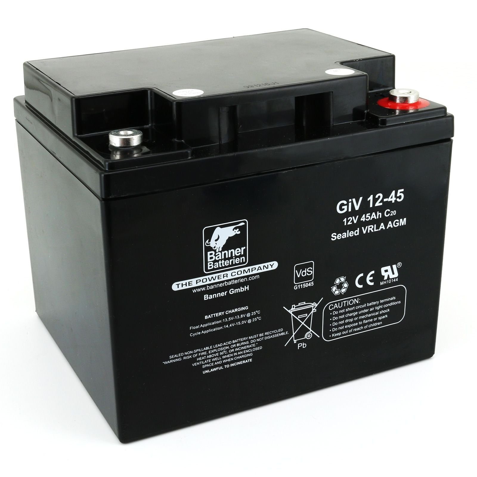 Banner Batterien Batterie Stand by Bull 12 Volt 45 Ah GIV 12-45 Batterie, 12 Volt 45 Ah GIV 12-45