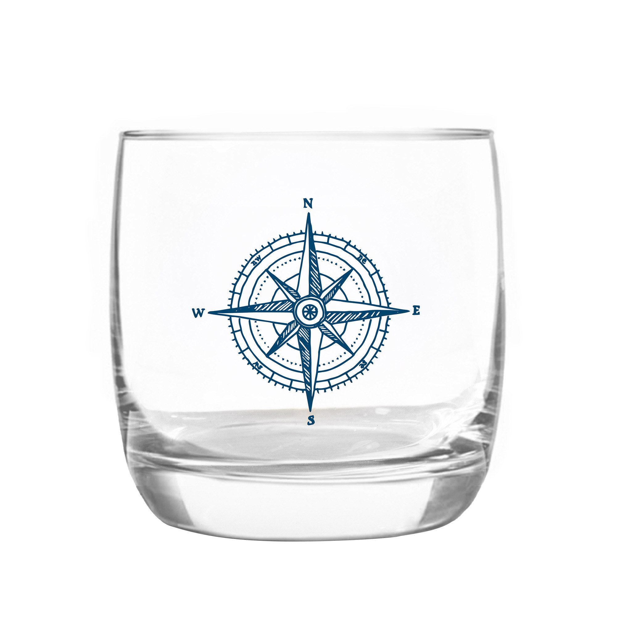 Whiskyglas Kristallglas "Kompass" made in EU