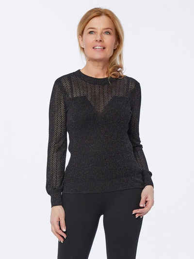 Edwina Eidtmann Strickpullover Langarmpullover mit Ajourstrick