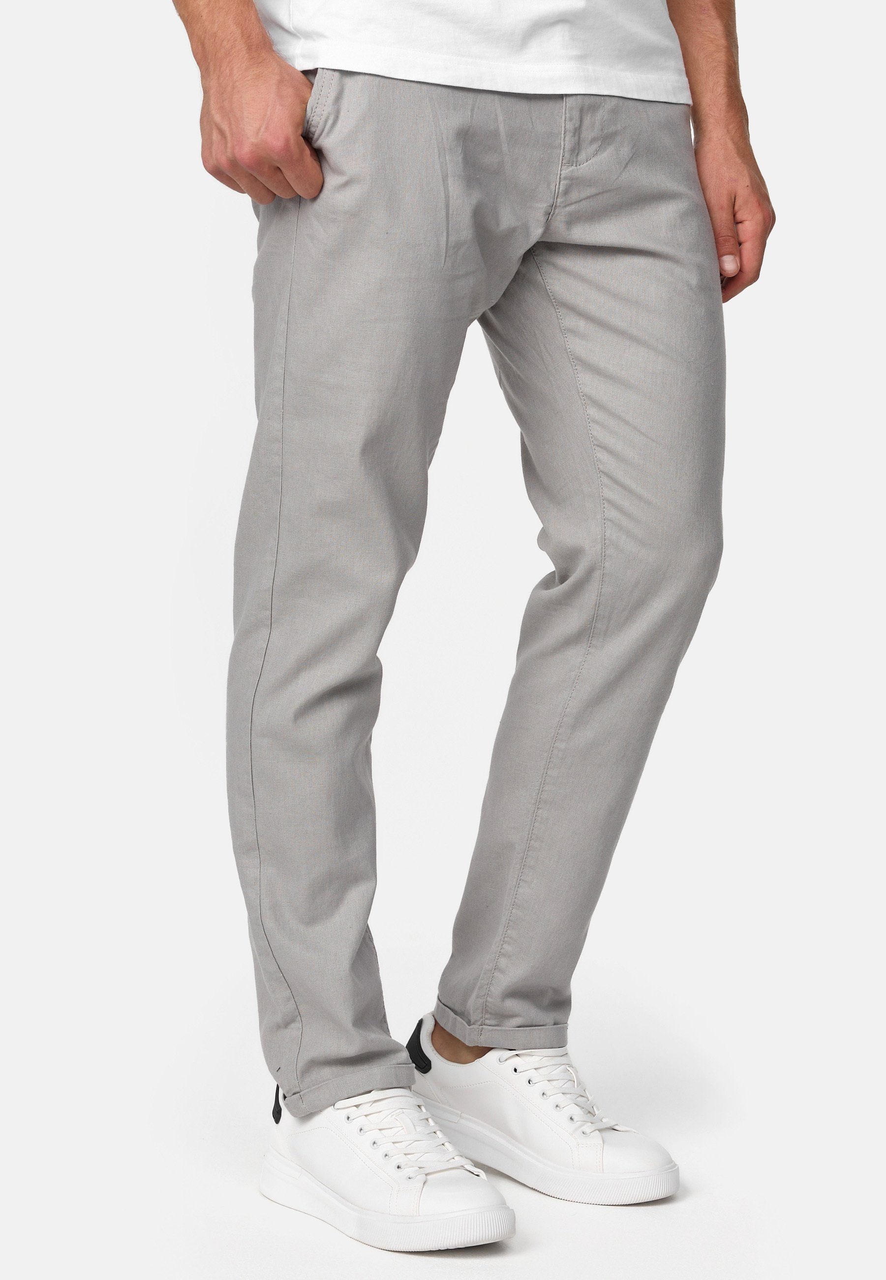 Grey Lt Indicode Leinenhose Haverfield