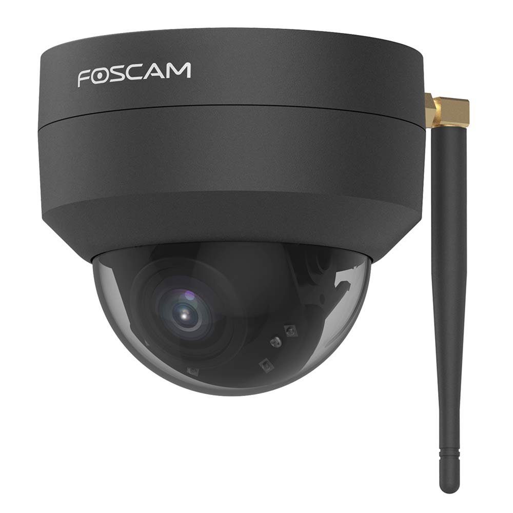 Foscam D4Z 4 MP 2K Dual-Band WLAN PTZ Dome Überwachungskamera (Außenbereichs, Innenbereich, 4-facher optischer Zoom, Fast 360°-Blickwinke, Nachtsicht bis zu 20 Meter, Wetter- und Vandalismusgeschützt (IP66 und IK10)