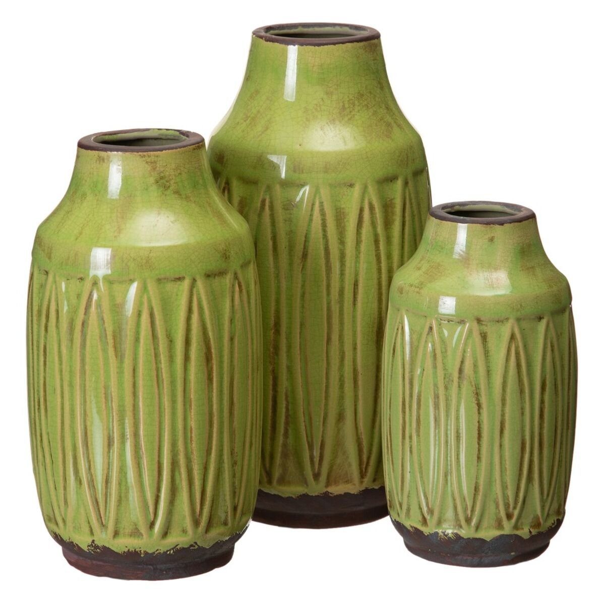 16 Pistazienfarben cm aus x Dekovase x 16 Bigbuy Keramik Vase 32