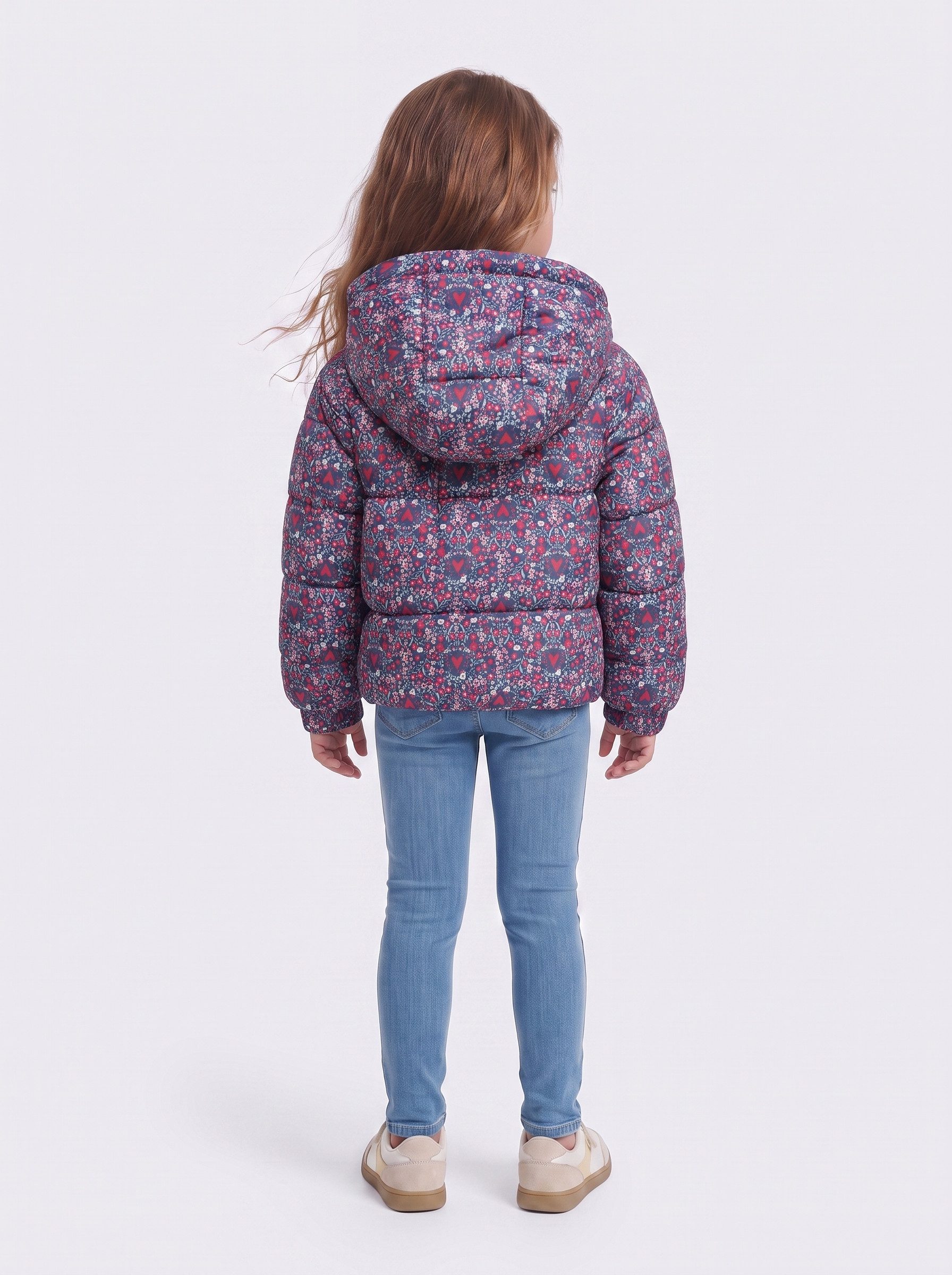 KIDS ONLY Steppjacke KMGDALIA SHORT PUF AOP JACKET OTW NOOS Polyester – Bild 4 von 5