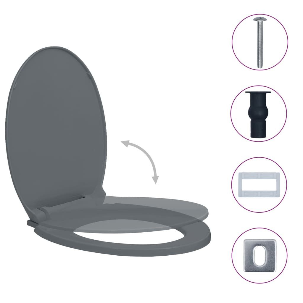 DOTMALL WC-Sitz Toilettensitz mit Absenkautomatik Quick-Release günstig online kaufen
