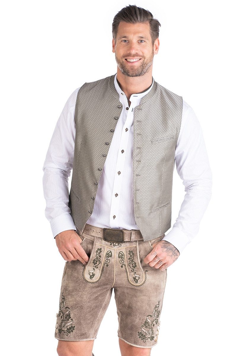 Hammerschmid Trachtenweste Trachtenweste - REINER - oliv/beige