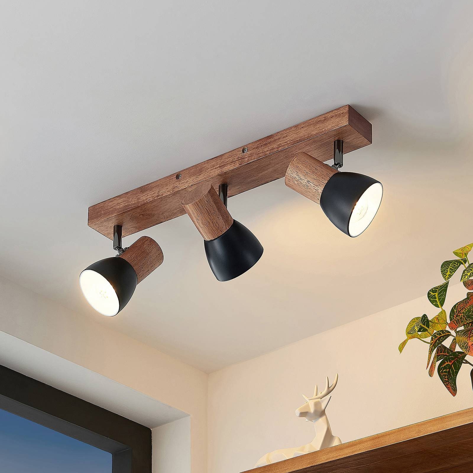 Lindby Deckenstrahler Tonja, Metall IP20, 3 x 10 W LED