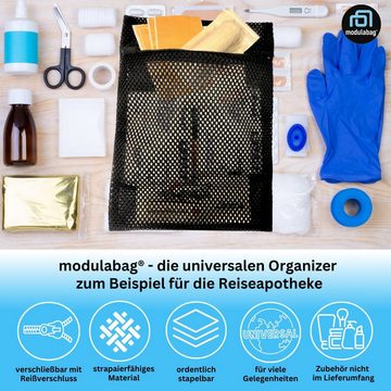 modulabag Taschenorganizer Hochwertige Netztaschen - Organizer Set für Kosmetik, Koffer, Taschen