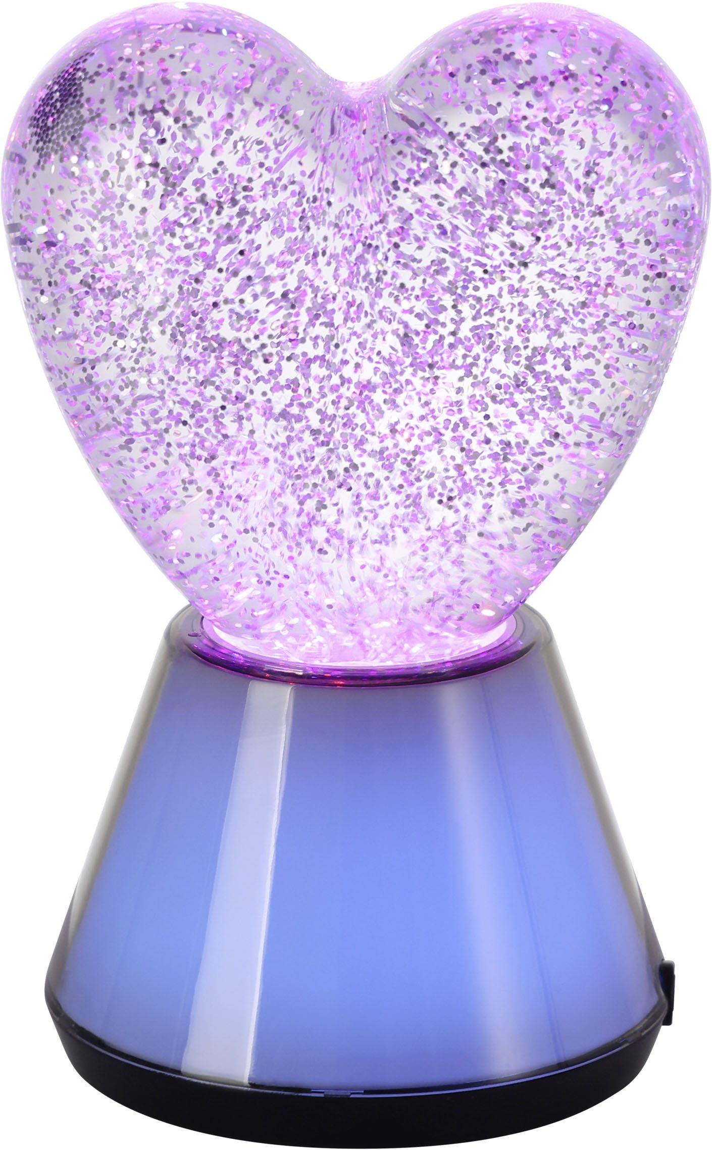 EGLO LED Tischleuchte GLITTER, RGB, LED fest integriert, LED Glitzer Tischlampe Glitter, RGB Glitzerlampe mit Farbwechsel