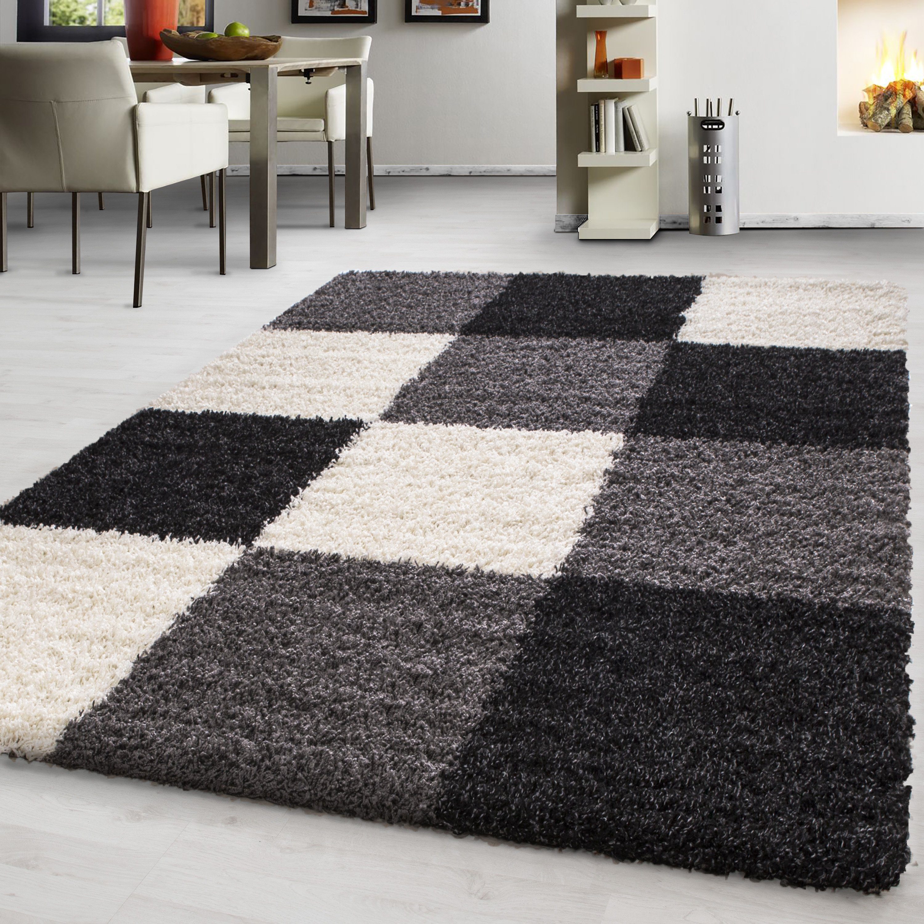 Teppium Teppich Kariert Design, Rechteckig, Höhe: günstig online kaufen