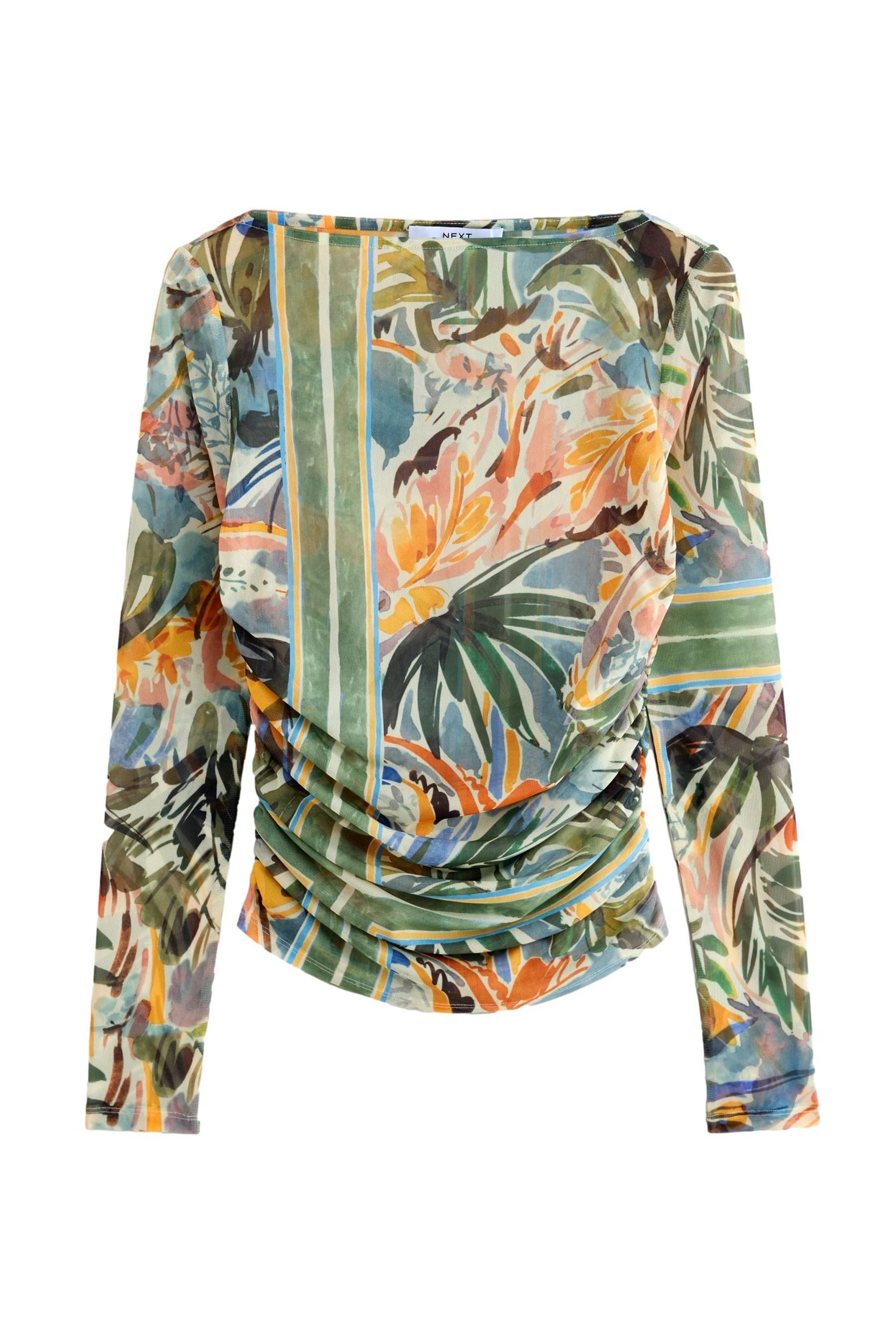 Next Langarmshirt Kew Collection gerafftes Langarmoberteil günstig online kaufen