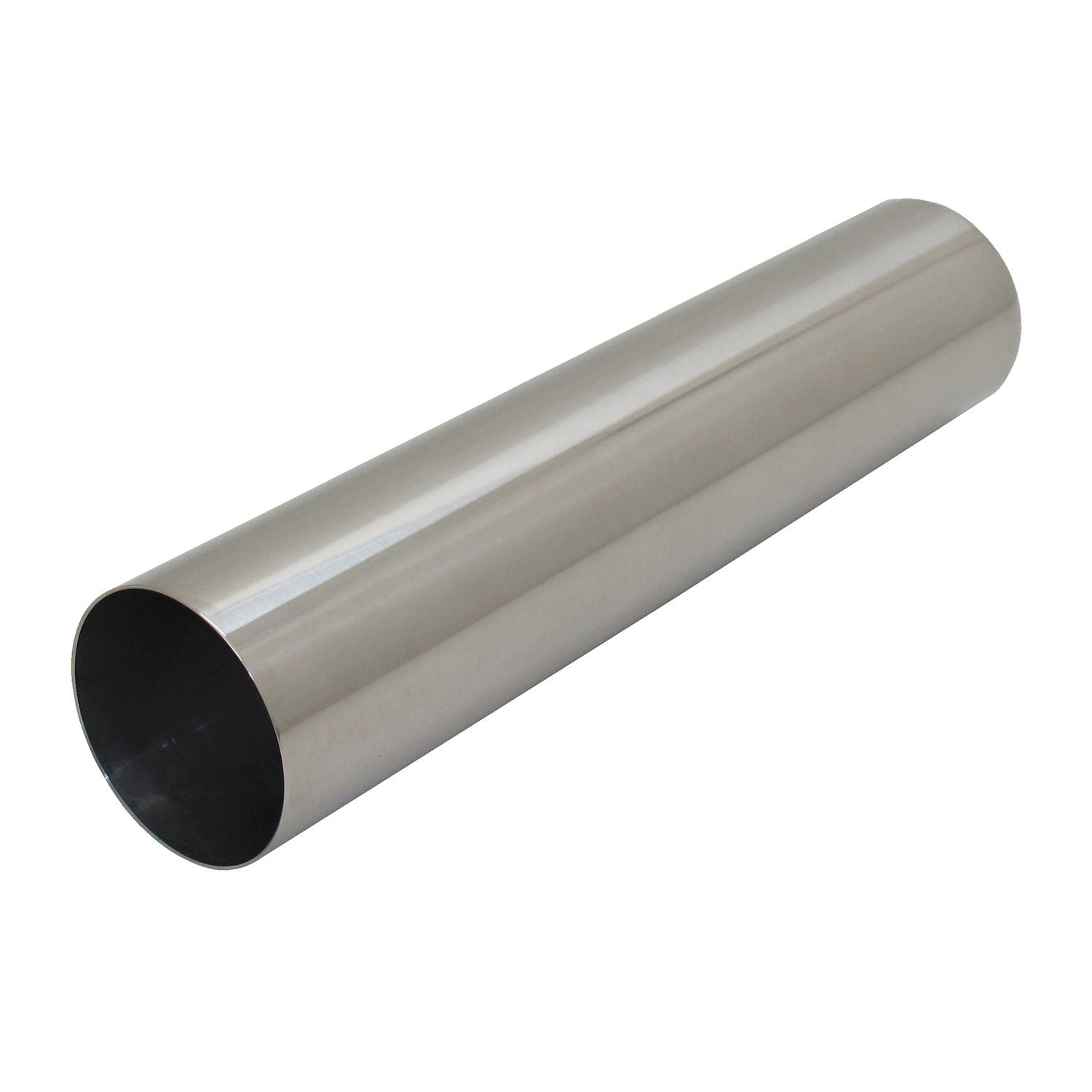 OMAC Auspuff-Flexrohr Endrohr Edelstahl 1x76mm Gerade RL Design Endschalldämpfer mit ABE, (1-tlg), Leicht austauschbar - Einzelausstieg