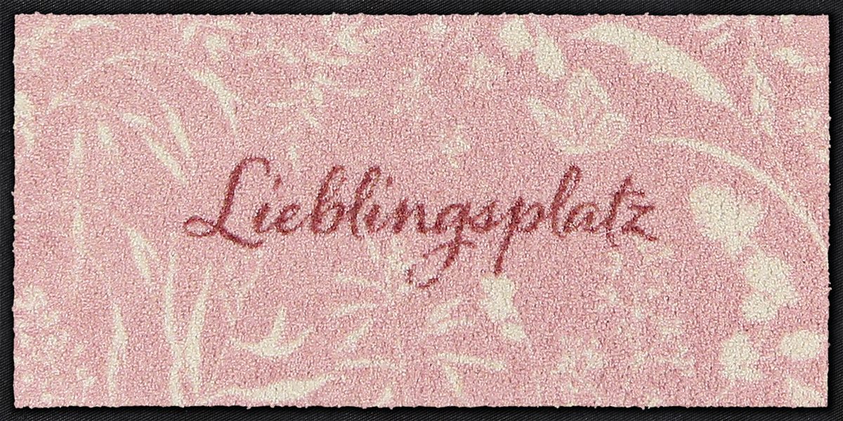 Salonloewe Läufer Läufer 30x60 Lieblingsplatz Wiese rosa Rosa, Läufer Mini, Höhe: 300 mm