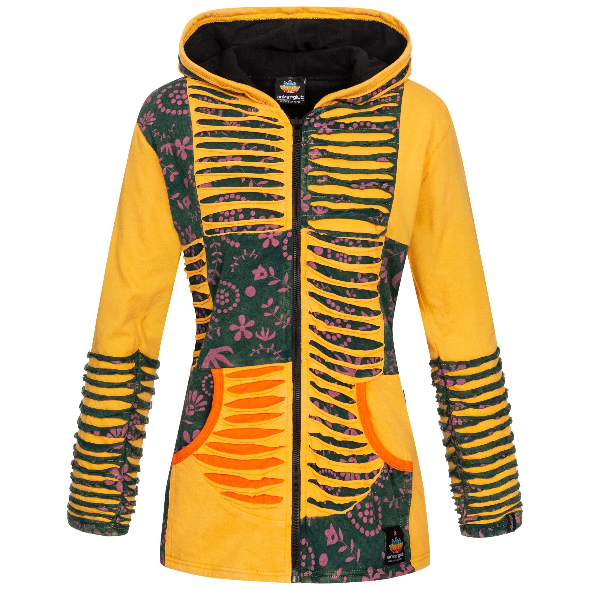 DEPROC Active Fleecejacke Patchwork Multicolor NUNAVUT günstig online kaufen