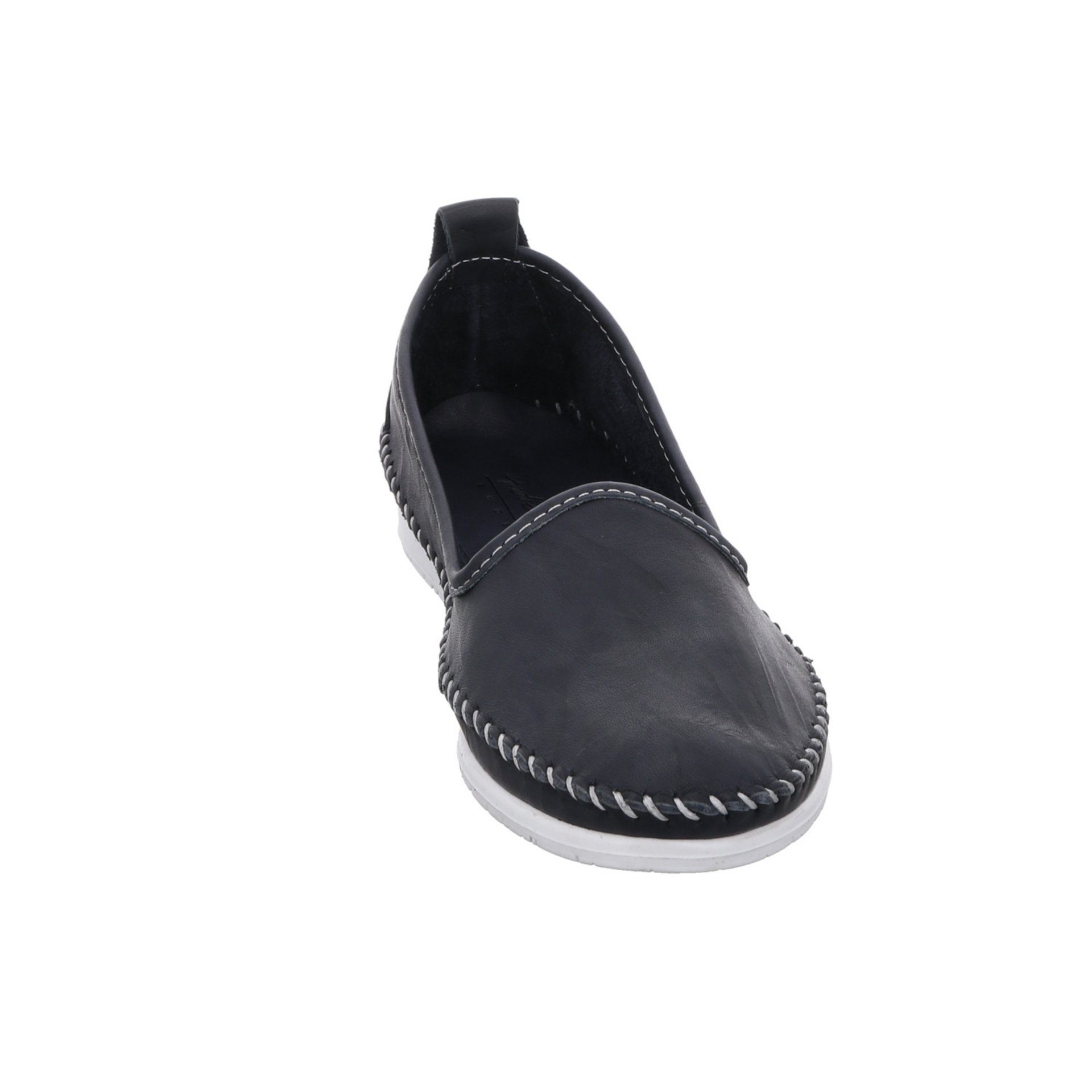 Conti dunkelblau Slipper Schuhe Slipper Damen Glattleder Andrea Slipper