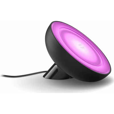 Philips Hue LED Tischleuchte Bluetooth White & Color Ambiance Tischleuchte Bloom in Schwarz, keine Angabe, Leuchtmittel enthalten: Ja, fest verbaut, LED, warmweiss, Tischleuchte, Nachttischlampe, Tischlampe