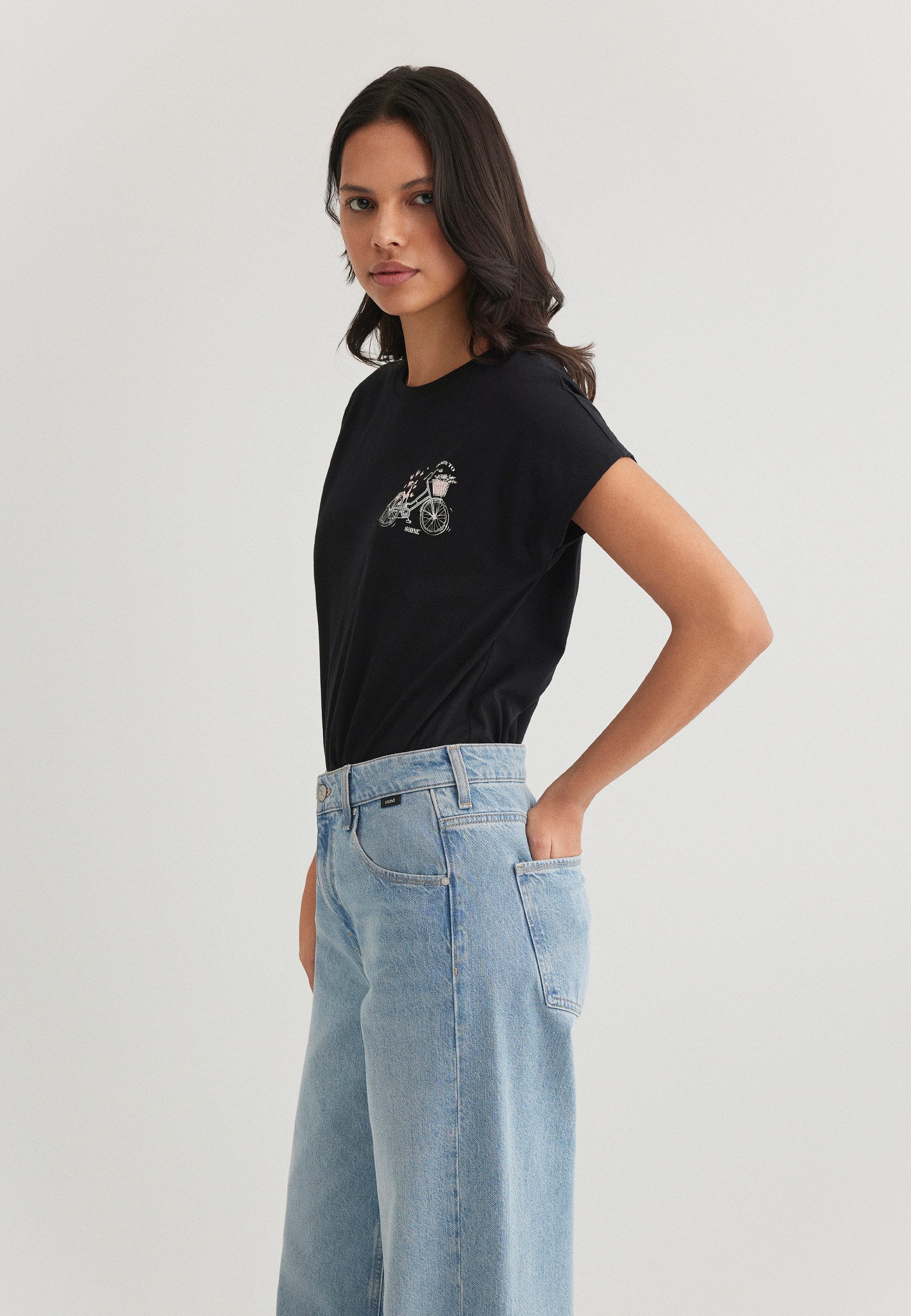 Mavi T-Shirt BUTTERFLY BIKE TEE Print T-Shirt