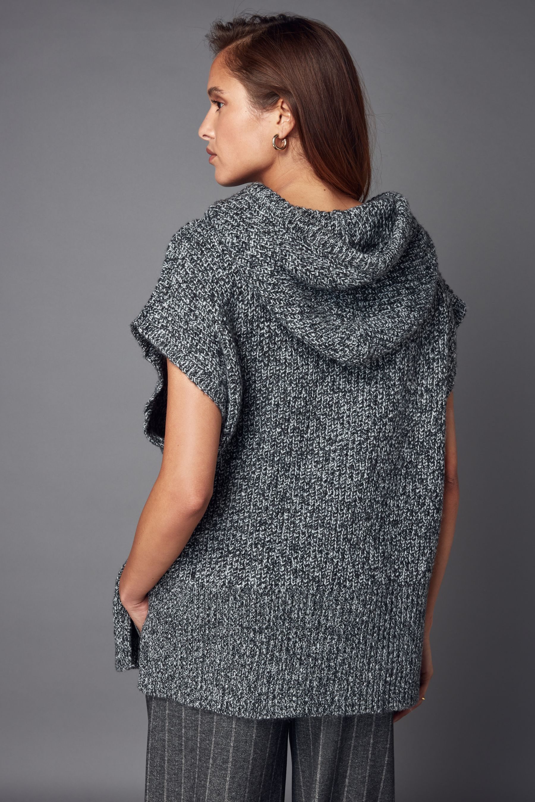 Next Strickponcho Strickponcho mit Kapuze (1-tlg) günstig online kaufen