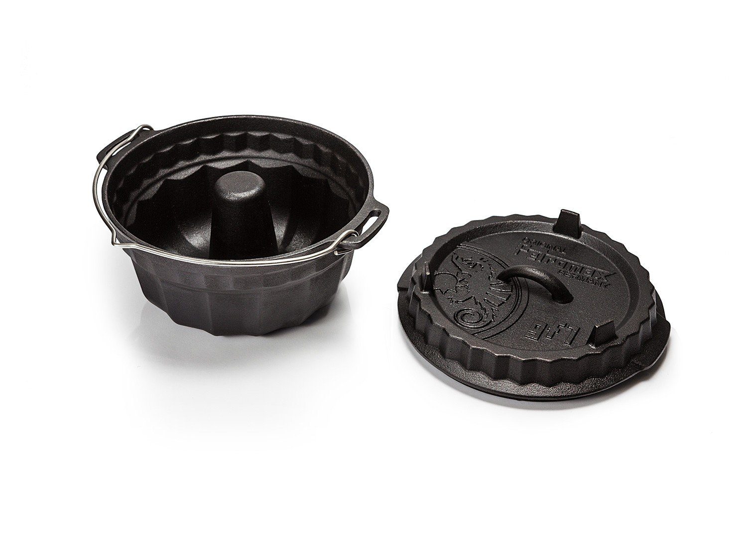 Petromax Feuertopf Petromax Dutch Oven gf1 Gugelhupfform mit Tortendeckel, Gusseisen
