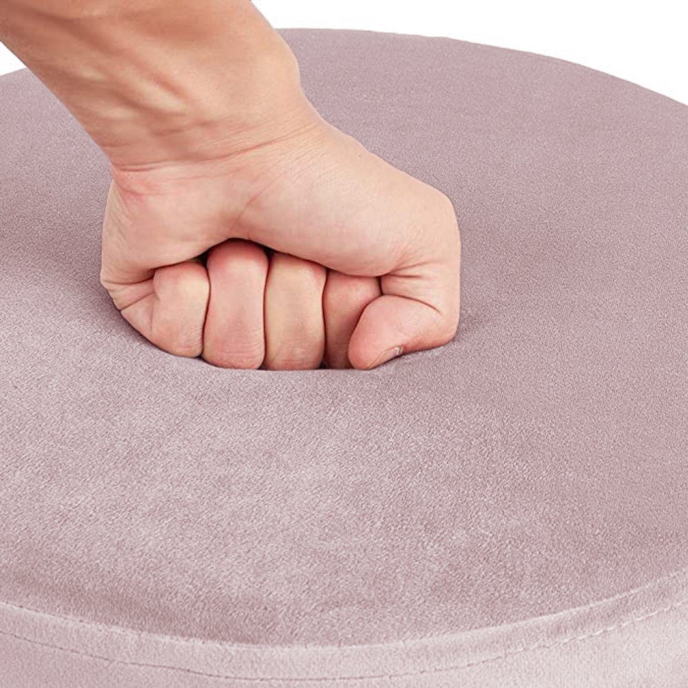 Zedelmaier Sitzhocker rund Hocker Zylindrischer Samthocker Fußbank (ZD37), günstig online kaufen