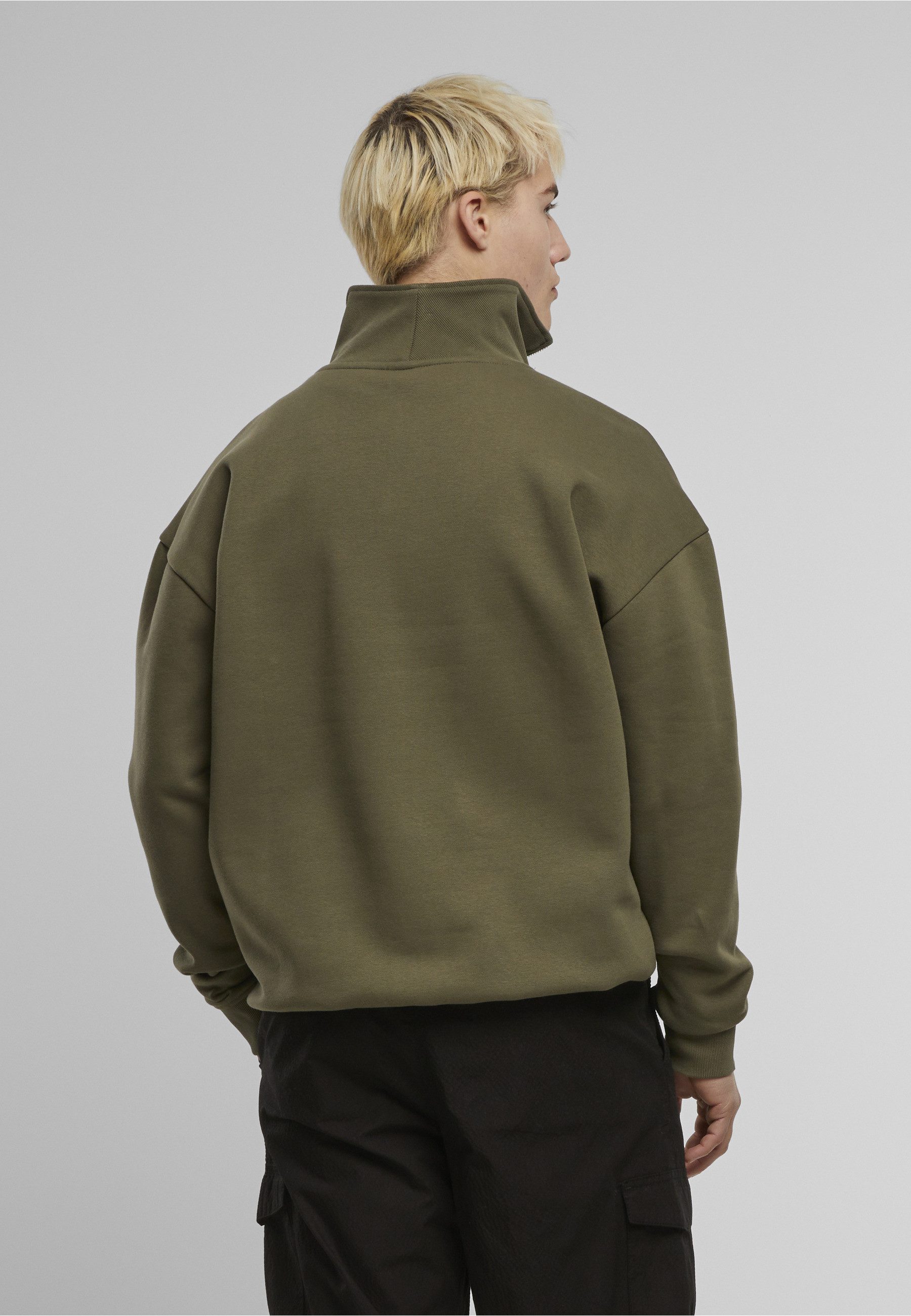 URBAN CLASSICS Sweater Urban Classics Cut&Sew Troyer (1-tlg)