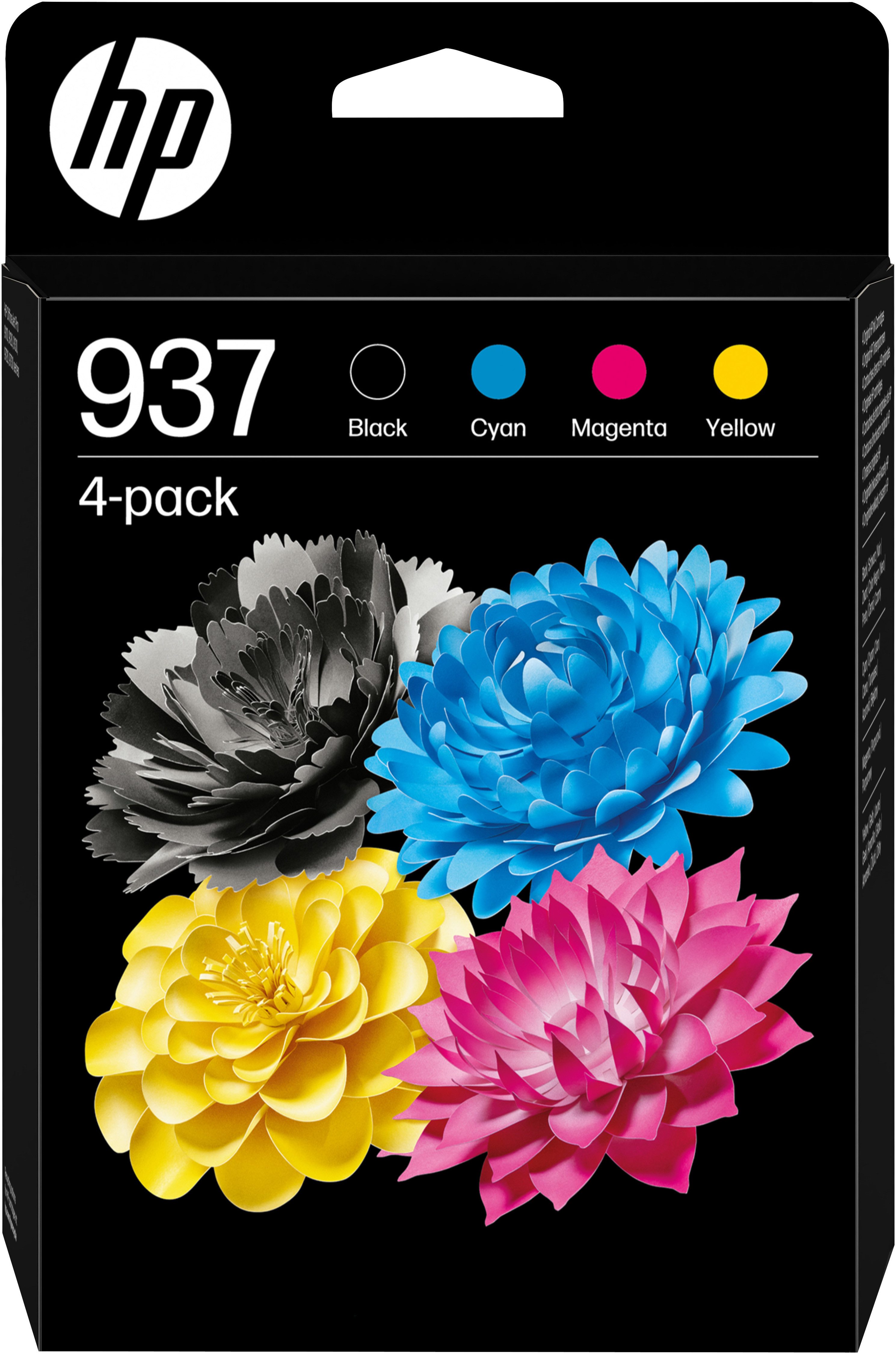 HP 937 4er-Pack Tintenpatrone (Set, 4-tlg)