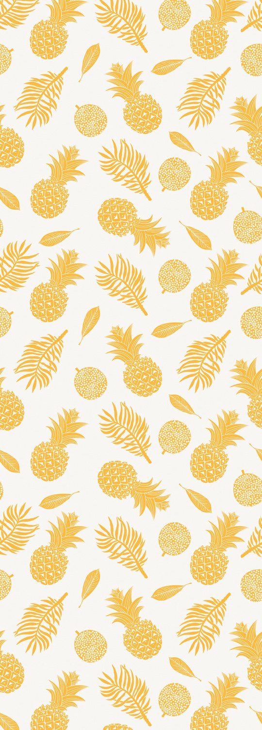 queence Vinyltapete Brandy, glatt, bedruckt, tropisch, 90x250cm, selbstklebend, kinderleichte Anbringung, Sticker