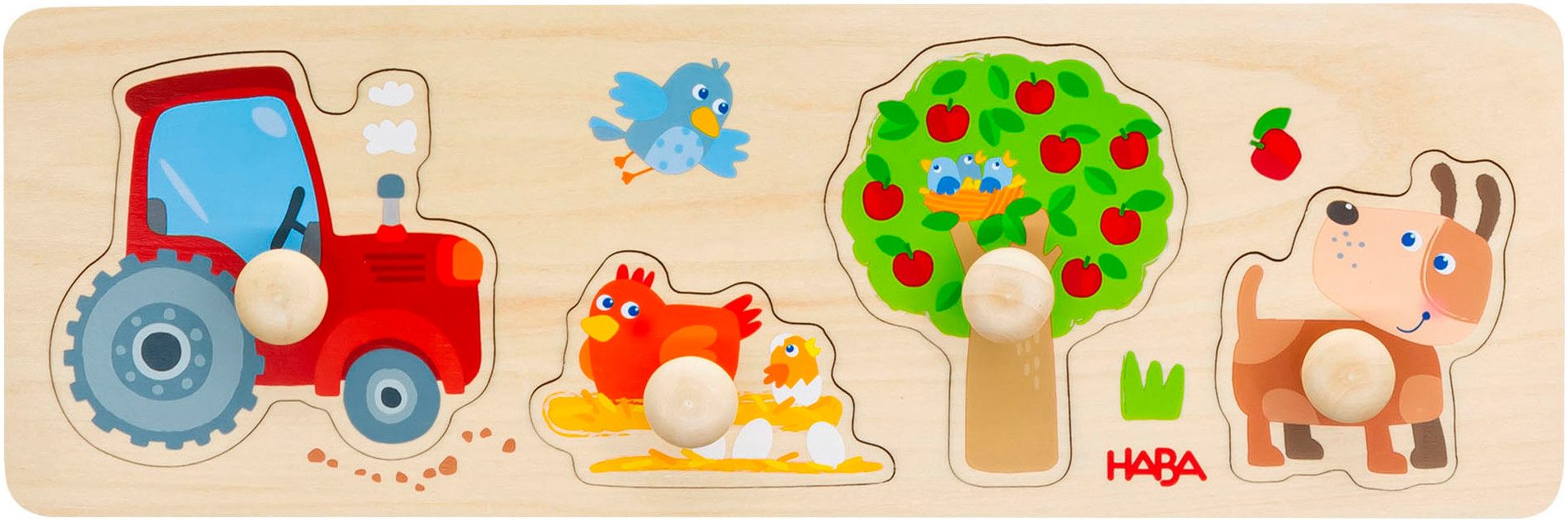 Haba Steckpuzzle Bauernhof, Puzzleteile